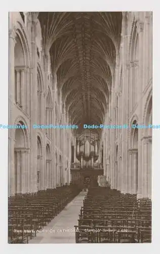 C009201 Schiff. Kathedrale von Norwich. Serie Jarrolds. J 682