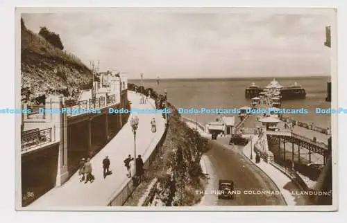 C008182 Llandudno. Der Pier und die Kolonnade. Excel Serie. RP. 1937