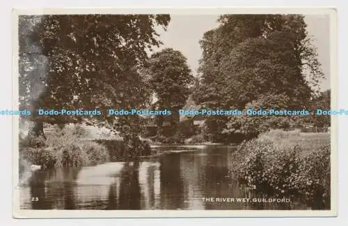 C011271 23. River Wey. Guildford. RP. 1957