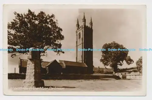 C008186 Widecombe im Moor. Dartmoor. 8549. Präzision. RP. 1956