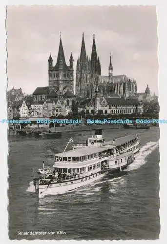 C009311 Rheindampfer vor Köln. Hoursch und Bechstedt. Rheingold Serie Nr. 45. Ag