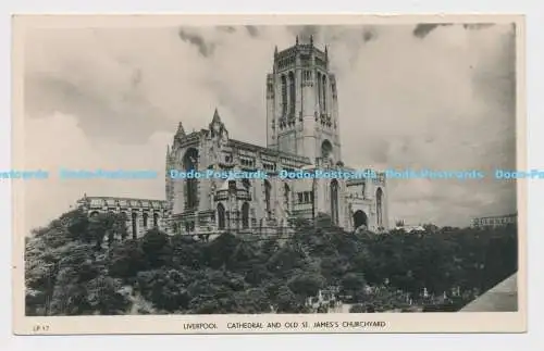 C008229 LP 17. Liverpool. Kathedrale und Old St. Jamess Churchyard. Masons Alpha