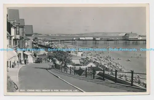 C008230 5215. Chine Hill. Strand und Pier. Schaftlin. I.W.RP. Nahe. 1956