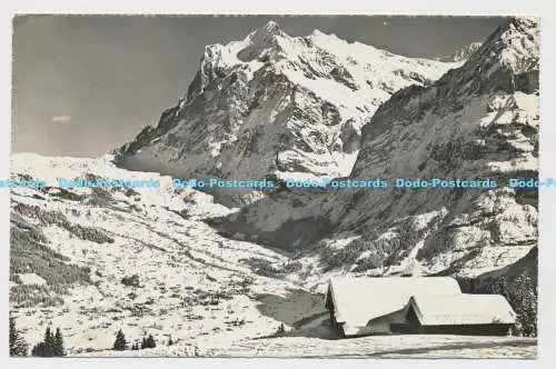 C011424 Grindelwald. Wetterhorn. Ernst Schudel. Foto Haus. 1959