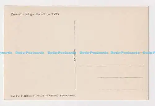 C011448 Dolomiti. Rifugio Piscadu. Stich. Fot. D. Holzknecht. Rotobrom