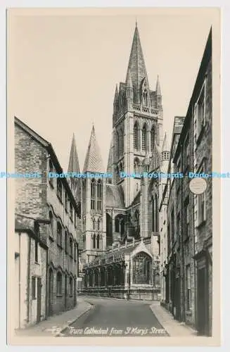 C009465 T.32 Truro Cathedral from St. Marys Street. Penpol Bilderkarten. Frank G