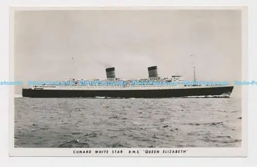 C010567 Cunard White Star. R. M. S. Queen Elizabeth. RP. Weltgrößter Liner