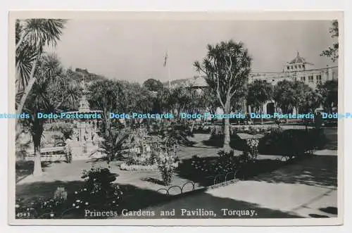 C008565 4543. Princess Gardens und Pavillon. Torquay. RP. Nahe