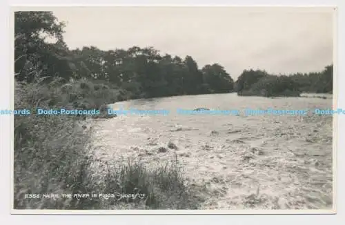 C008619 11356. Nairn. Fluss im Hochwasser. Richter