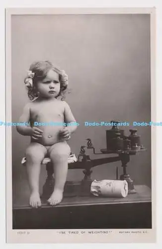 C009729 11217 O. Ich bin müde vom Gewicht. Rotary Photographic Series