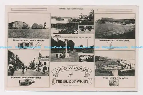 C011808 6 Wunder der Isle of Wight. RP. Nahe. Multi View