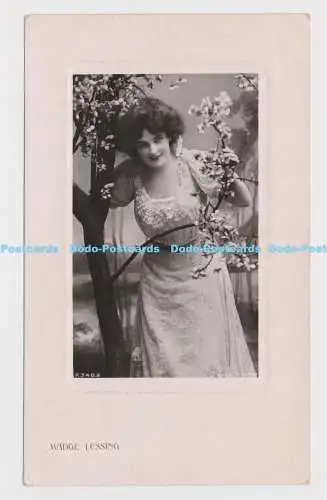 C009810 Madge Lessing. S. 340. B. Doverr St. Studios. Dreh-Fotoplatte