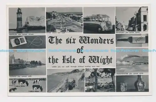 C010827 Sechs Wunder der Isle of Wight. RP. Nahe. Multi View