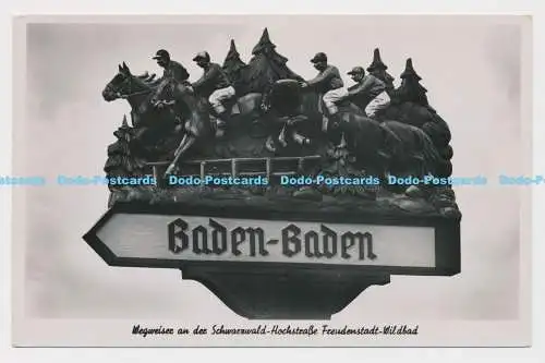 C010894 Baden Bade. Wegweiser an der Schwarzwald. Hochstraße Freudenstadt. Wild