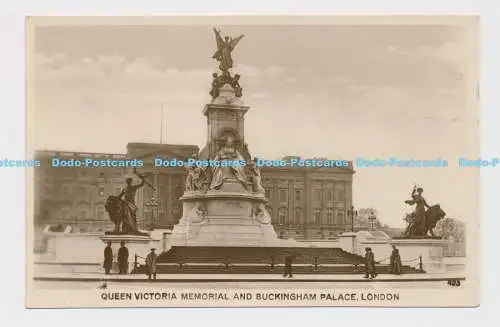 C015918 London. Queen Victoria Memorial und Buckingham Palace. RP. 1926