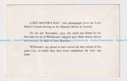 C015934 Lord Mayor Day. Die Oberbürgermeisterkutsche kommt im Herrenhaus in Lo