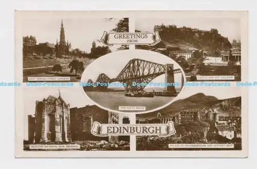 C015941 Grüße aus Edinburgh. Die Forth Bridge. RP. Multi View