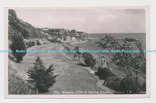 C014183 I.W. Ventnor. The Western Cliffs and Putting Course. Nahe. RP. 1951