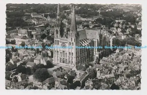 C016083 Chartres. La Cathedrale vue d Avion. Greff. S.E.R.P