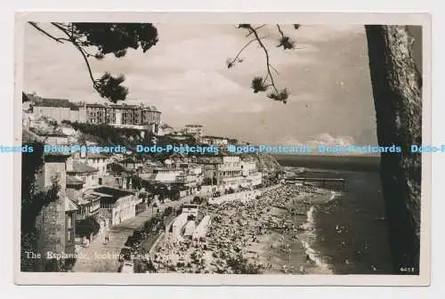 C017113 Ventnor. Die Esplanade. Blick nach Osten. Nahe. Echtfoto Postkarte. 1949