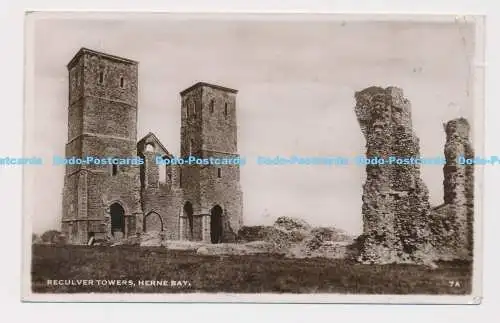 C017116 Herne Bay. Reculver Towers. RP. 1949