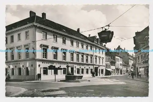 C016129 Lorrach. Baden. Hotel zum Hirschen. Fotoprint. RP