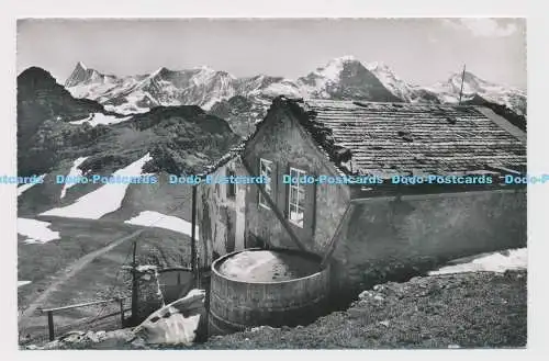 C016201 Hotel Faulhorn. Ausblick auf Simelihor. Finsteraarhorn. Fiescherhorner.