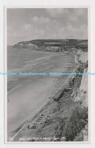 C015263 I. W. Lake Beach und Shanklin Head. Nahe. Echtfoto Postkarte