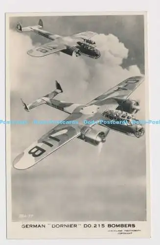 C015303 German Dornier. tun. 215. Bomber. Valentinstag. Flugzeug. RP