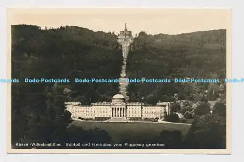 C017641 Kassel Wilhelmshohe. Schloss und Herkules vom Flugzeug Gesehen. Bruno Ha