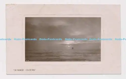 C019243 Sommerwolken. Rotary Photographic Plate Sunk Gem Series
