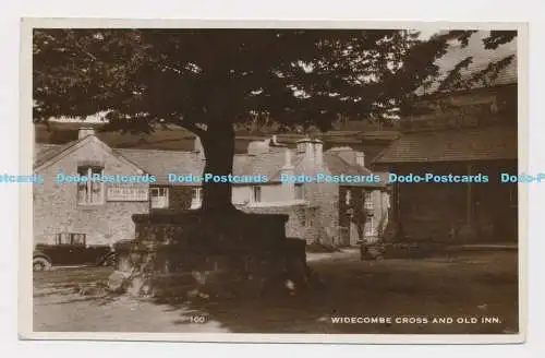 C019474 Widecombe Cross und Old Inn. Excel Serie. RP. 1944