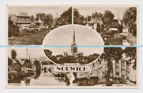 C018786 Norwich. Die Kathedrale. RP. 1953. Multi View