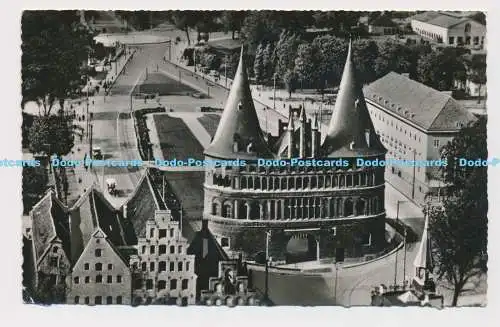 C018817 Lübeck. Blick Vom Aussichtsturm St. Petri. Auf Das Holstentor. Schoning