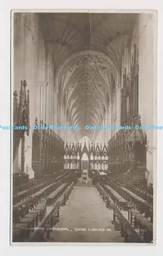 C020662 Winchester Cathedral. Chor schaut W. Photochrom. RP. 1952