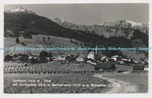 C022262 Lermoos 1004.m.Tirol. mit Grubigstein 2218 m. Gartnerwand 2359 m u. Bl