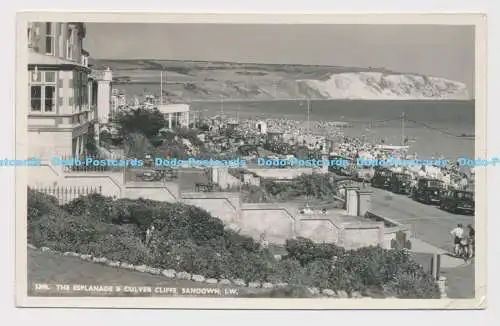 C022293 I.W. Sandown. Die Esplanade und Culver Cliffs. Nahe. 1958