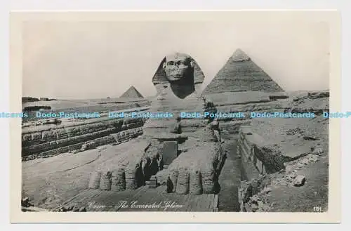 C022399 Kairo. Die ausgegrabene Sphinx. Lehnert und Landrock