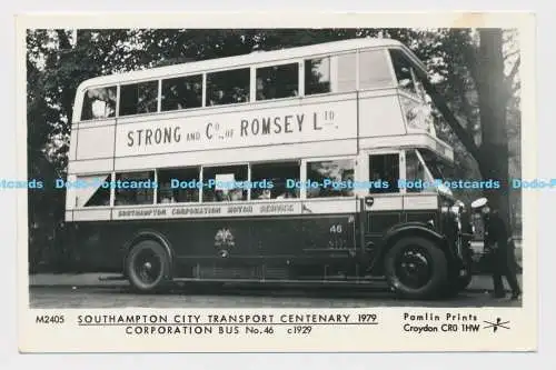 C022449 Southampton City Transport Centenary. Corporation Bus. Nr. 46. Pamlin Pr