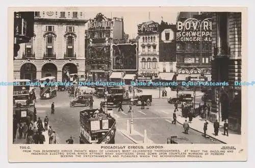 C024386 London. Piccadilly Circus. J. Beagles. RP