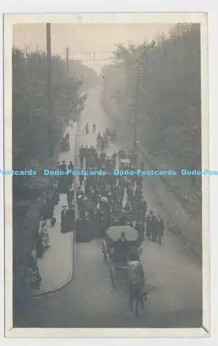 C025054 Trauerfeier. Postkarte