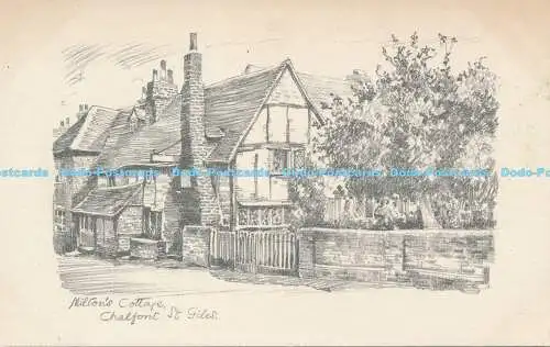 C025332 Miltons Cottage. Chalfont St. Giles. RA. Skizze