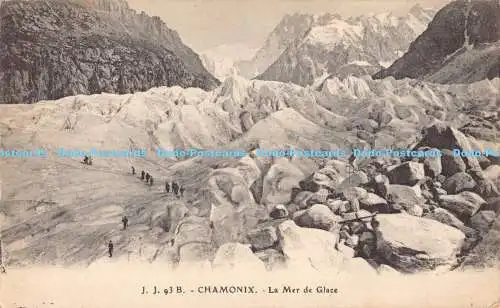 R181530 J.J. 93 B. Chamonix. La Mer de Glace. Jullien freres