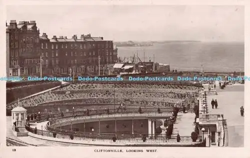 R182438 Cliftonville. Blick nach Westen. Serie Marine. RP. 1914
