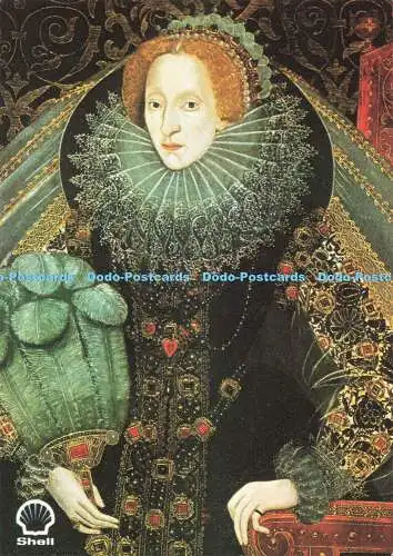 R680414 Elisabeth I. Shell Great Britons. National Portrait Gallery. Syndizierung