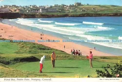 R680747 Cornwall. Newquay. Pentire Point. Fistral Bay. John Hinde Ltd.E. Ludwig