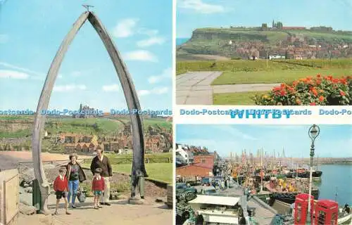 R682090 Whitby. Angelboote. The Abbey und East Cliff. E. T. W. Dennis and Son