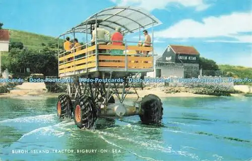 R681033 Bigbury on Sea. Burgh Island Traktor. J. Salmon Ltd. Cameracolour