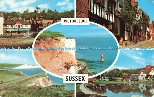R681322 Malerisches Sussex. Arundel. Die sieben Schwestern. Beachy Head. Rottingdean