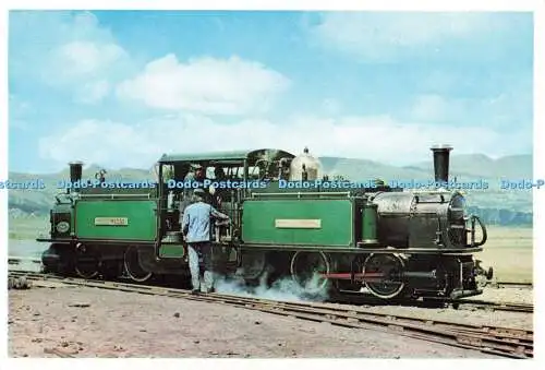 R682504 Nordwales. Festiniog Eisenbahn. Merddin Emrys wartet auf seinen Dienst bei Pen Cob.